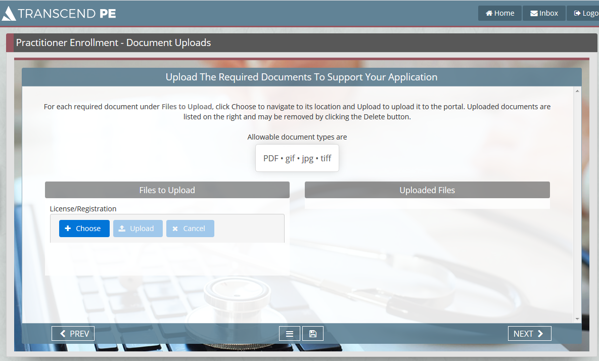 On-screen Text Upload Documents